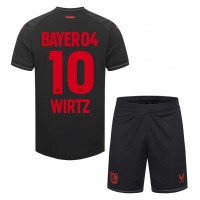 Bayer Leverkusen Florian Wirtz #10 Domaci Dres za djecu 2023-24 Kratak Rukav (+ Kratke hlače)